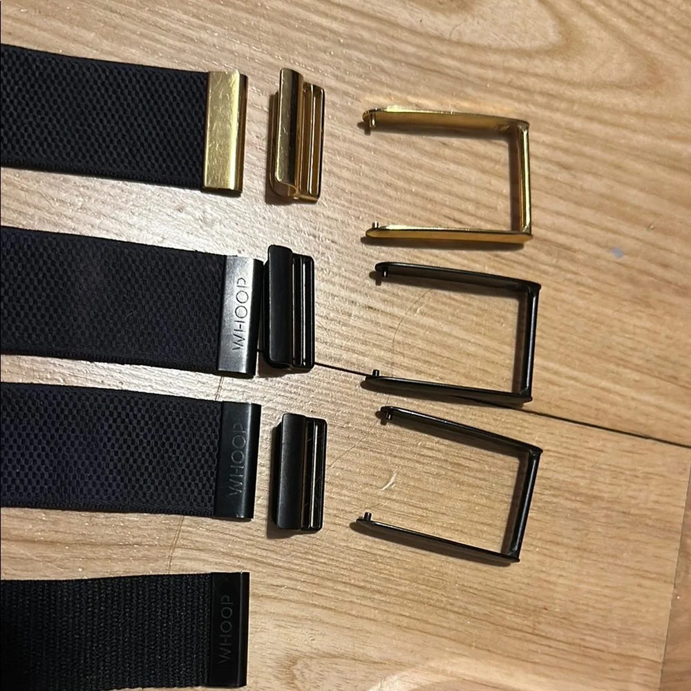 Whoop 4.0 Black and Gold Wearable Wristbands and accessory case